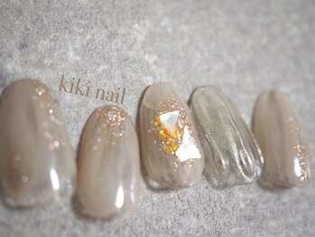 キキネイル たまプラーザ店(kikinail)/大人きらめきニュアンスネイル