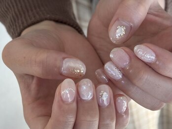 ラヴィッシュ(LAVISH)/ホワイト×パールお任せデザイン