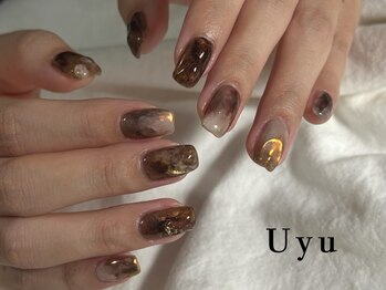ウユ(Uyu)の写真/ニュアンスネイル/凸凹アート/絵画アート/お花アートなどなど、こだわりアートは"Uyu"にお任せください！