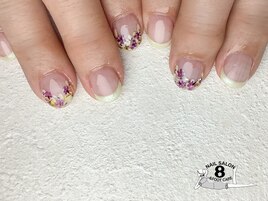 押し花デザイン♪