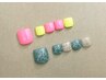【初回オフ無料】2色選べるワンカラーフットネイル☆5990円