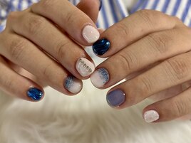 ちぐはぐブルーネイル