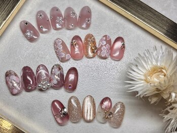 アットネイル(at.nail)の写真/見るだけでワクワク！最旬季節のサンプルを多数ご用意◎トレンド～定番まで『アートの幅広さ』が自慢です♪