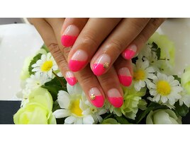 サマーネイル☆斜めフレンチ
