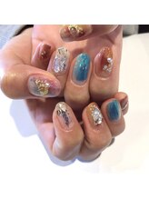 アース ネイルアイラッシュ 前橋店(EARTH Nail&Eyelash)/ホイルデザイン☆￥12000
