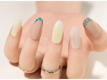 エムスラッシュ ソル センター南(M.SLASH SOL)/紫陽花フレンチネイル