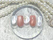 アムルーズ(Amoureuse)/ローズミルキーパールネイル♪