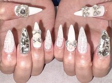 パープルの爪屋/ギラギラ・ツイードネイル♪