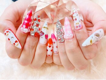 春のさくらんぼネイル♪