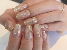 アイネイルズ 渋谷店(I nails)/【Yuki.f】ラメミラー