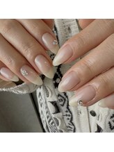 タグネイル(tag nail.)/シアーカラー×ビジュー