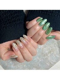 ちぐはぐニュアンスネイル