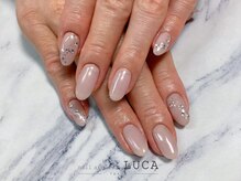 ネイルアトリエルカ(nail atelier LUCA)/W-197 キラキラビジューネイル