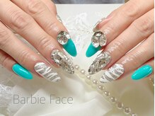 バービーフェイス 恵比寿(Barbie Face)/ターコイズとキラキラゼブラ