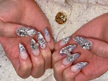 ラッキーネイル(lucky nail)/クリア／マーメイド/水滴