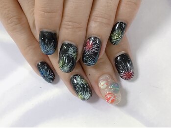 ネイルサロン ビューティーマジック 川口店/花火ネイル