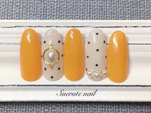 スエルテ ネイルサロン 北千住店/秋色ドットビジュー 定額¥8000