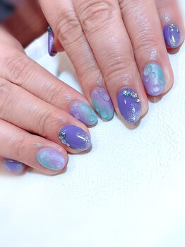 ハーティーネイル hearty nail 溝の口店/梅雨ネイル