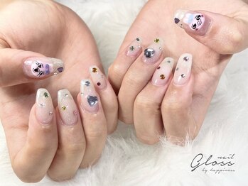 ネイルグロス 梅田茶屋町店(NAIL Gloss)/アート6本コース初回¥8800