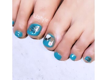 ユーズスタイル(U’style)/ターコイズブルーフットネイル