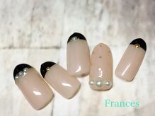 フランセス(Frances)/バイカラードットネイル