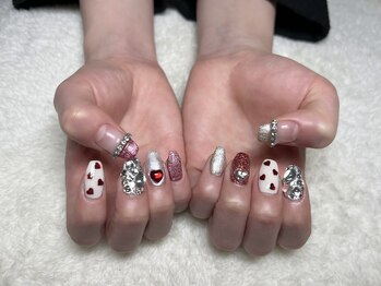 ネイルアンドアイラッシュサロン エスポアール(nail&eyelash salon espoir)/ハートネイル　90分コース