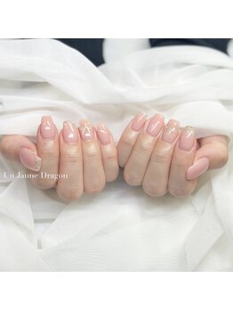 アン ジョーヌドラゴ/【自爪ネイル】リボンネイル