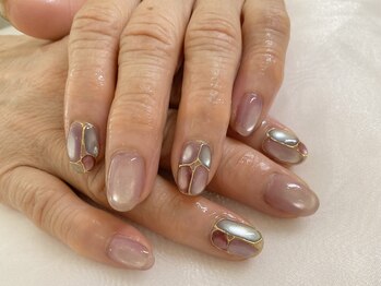 ネイルサロン グリッター Nail salon Glitter/おしゃれなプランプネイル＊