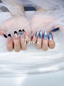 リノズネイルサロンプラス(Lino's Nail Salon +)/マグネット×フレンチ☆