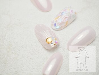 オトナネイル(otona nail)/オーロラミラーマーメイドネイル