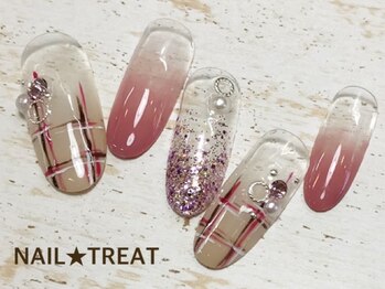 ネイルトリート 茨木駅前店(NAIL TREAT)/チェック柄