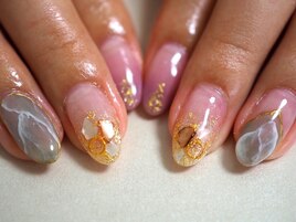 大人　艶シェルネイル