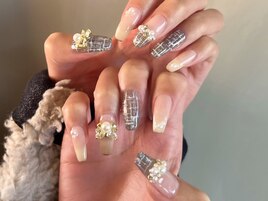 ツイード★ウエディングネイル