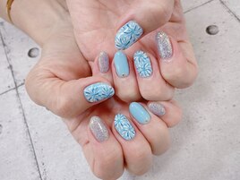 花火デザインネイル