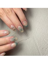 セクションプラス 吉祥寺(SECTION+)/くすみグリーン×ぷっくりリボン