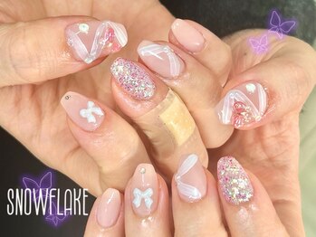 スノーフレーク(Snowflake)/定額デザイン¥8000