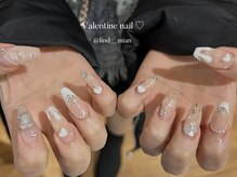 リンドネイル バイ モカ アンド ララ(Lind nail by moca and LaLa)/【mian】バレンタインネイル