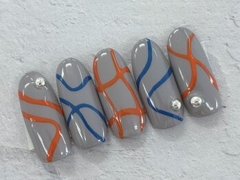 ディーネイル 池袋(D-nail)/【森】ラインアートネイル