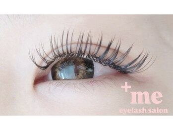プラスミー(+me)の写真/《フラットラッシュ付け放題¥6,000》ご新規様他店オフ無料、コーティング付き♪朝のメイク時短で楽に♪