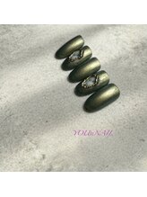 ユウネイル(YOU由NAIL)/大人可愛い煌めき偏光ニュアンス