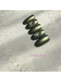 ユウネイル(YOU由NAIL)/大人可愛い煌めき偏光ニュアンス