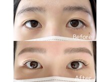 エンアイサロン(en eyesalon)の雰囲気（眉毛Wax×まつ毛パーマ　Before→After）