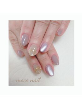 モコネイル(moco nail)/☆ワンカラー2本アート☆