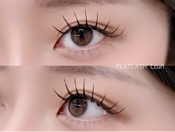 シーズラッシュ 渋谷店(She's lash)の写真/◎韓国風エクステでしっかり盛れる！フラットラッシュ120本迄5500円。束感Brown変更無料！