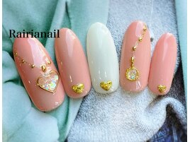 バレンタインネイル