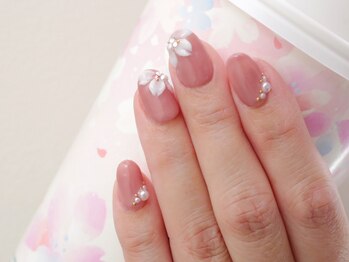 ネイルサロンブラン(nail salon BLANC)/桜のピンクネイル