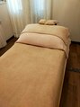 サロンドボーテ アグライア(Salon de beaute AGLAIA) 寝心地を追求したマッサージベッド。あっという間にリラックス♪