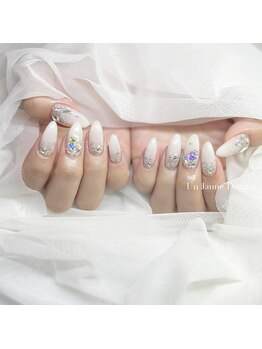 アン ジョーヌドラゴ/【自爪ネイル】ホワイトネイル