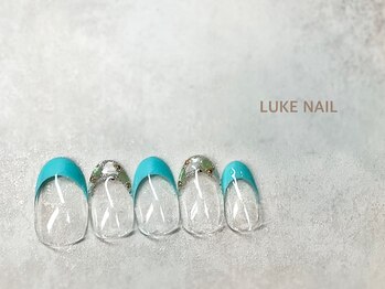 ルークネイル 恵比寿店(LUKE NAIL)/サマーシェルフレンチ　春夏