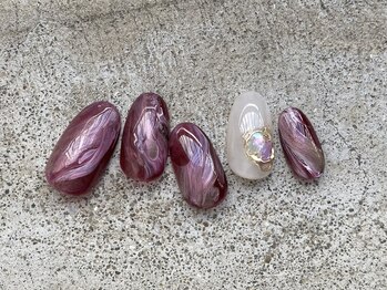 ネイルドッグ(NAIL DOG)/マーブルネイル♪